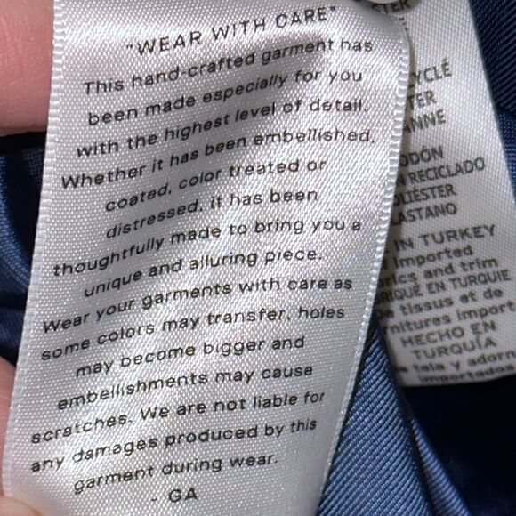 NWTs Good American Denim Blazer Size 6 = 3X - Picture 8 of 9